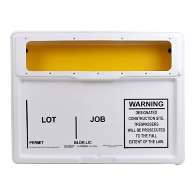 Work Permit Box Sign Job Site Permit Boxes – Titan Tools Direct