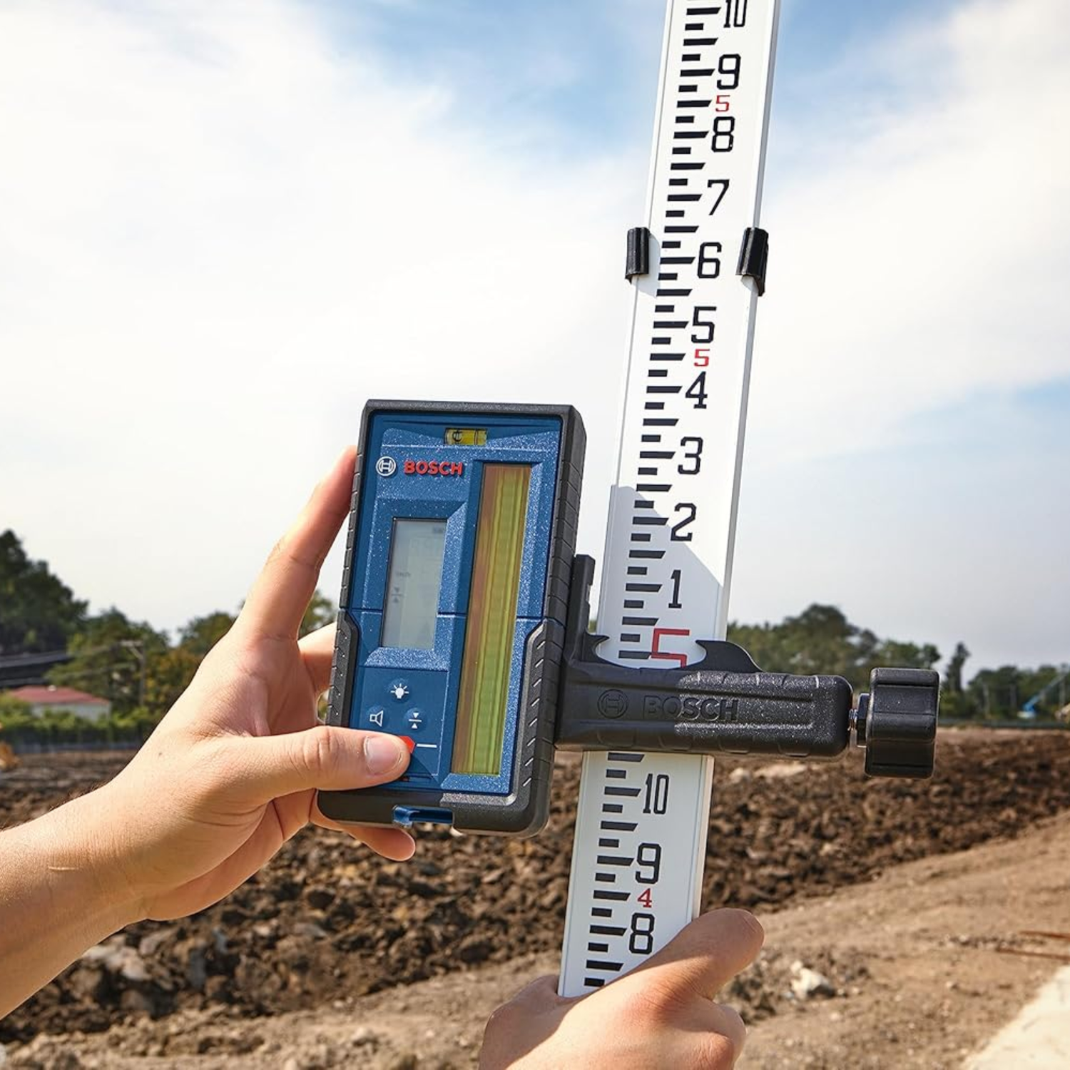 1000-ft-Range-Bosch-LR20-Rotary-Laser-Detector-Tool-Construction