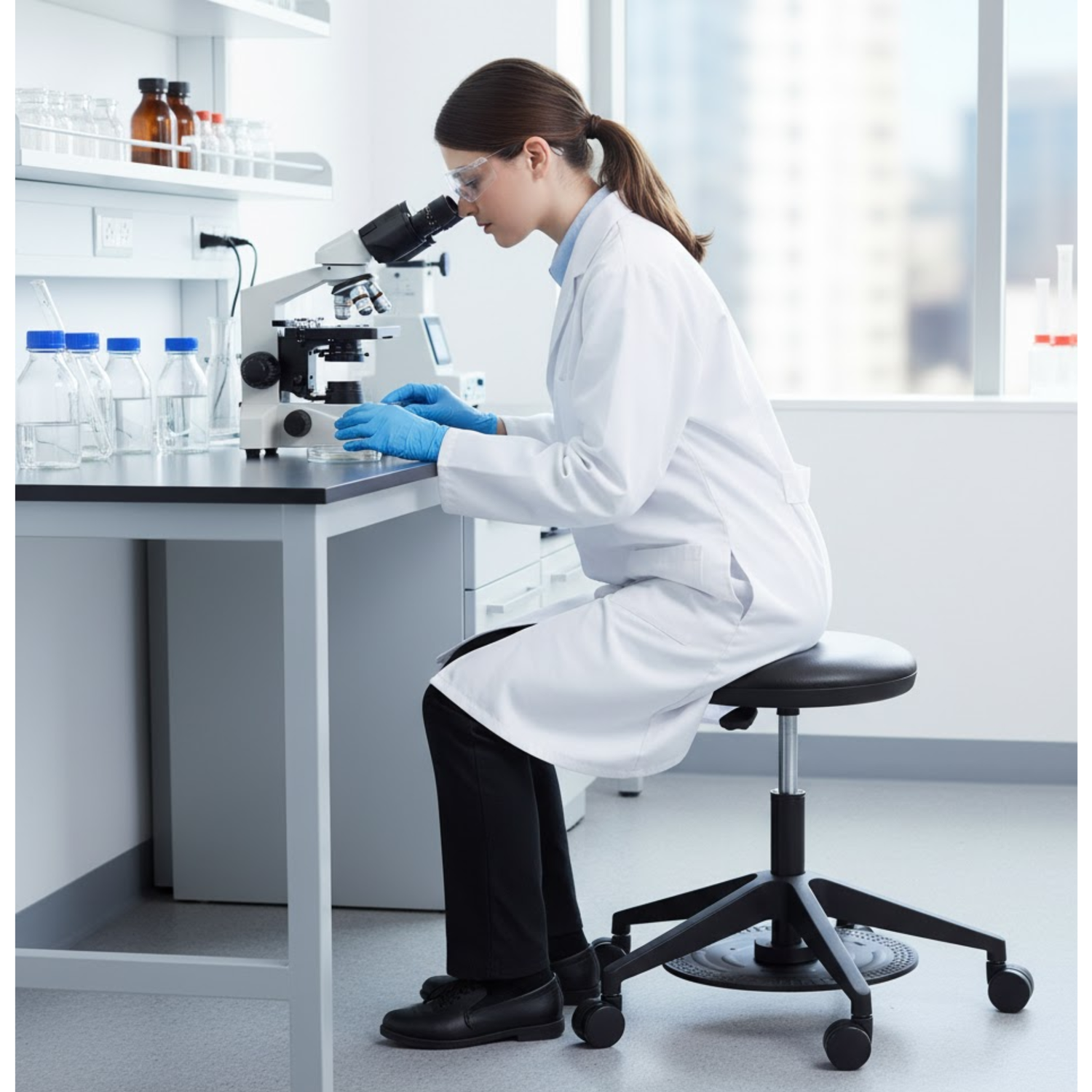 3437BL-Safco-Lab-Stool-with-Foot-Activated-Height-Adjustment-Black