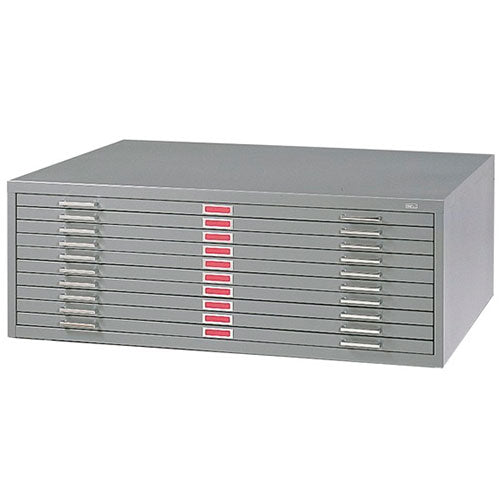 Safco 10 Drawer Steel Flat File for 30 x 42 Documents 4986GRR (Gray)