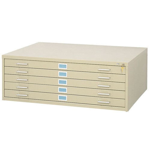Safco 5 Drawer Steel Flat File for 30 x 42 Documents 4996TSR (Tropic Sand)