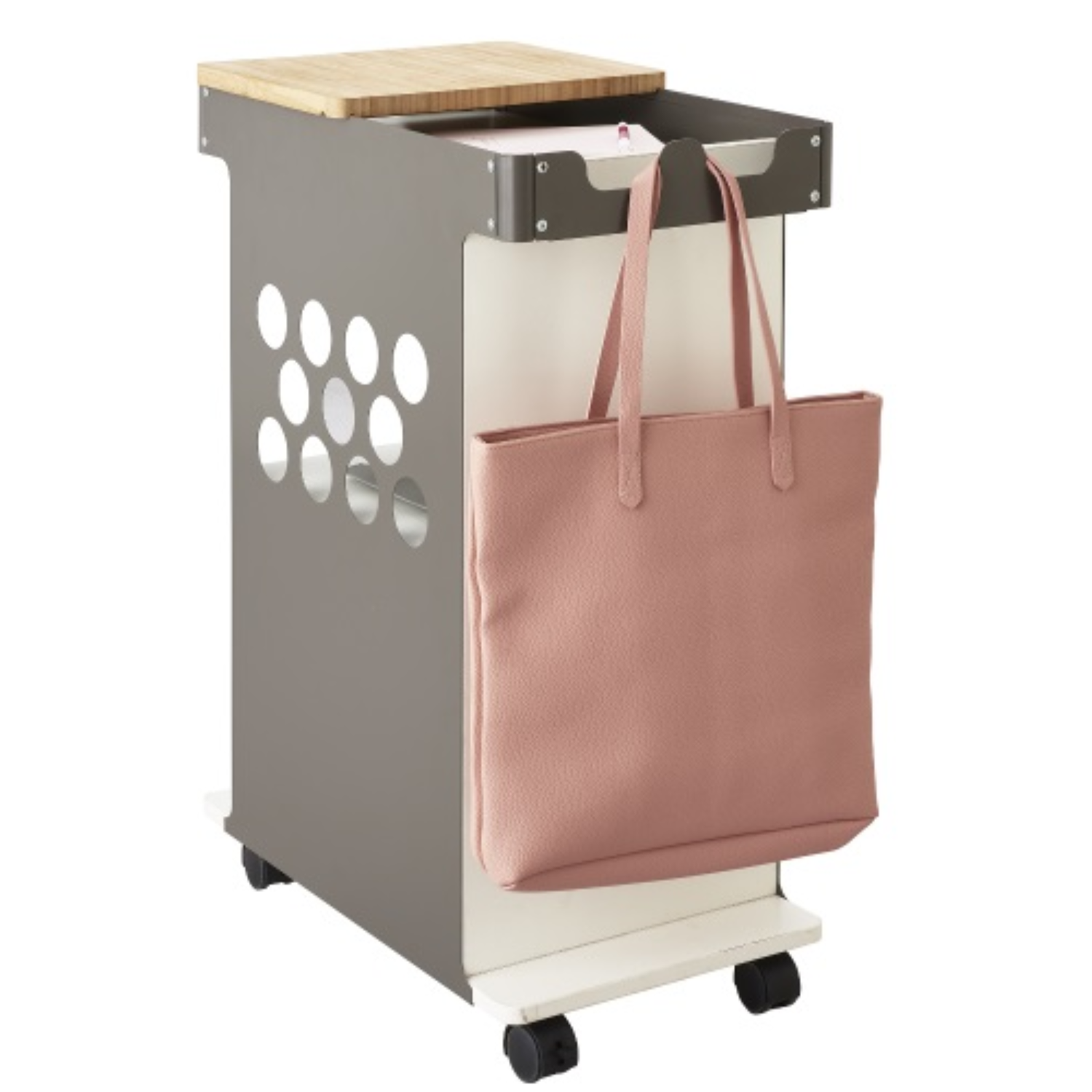 5209WH-Safco-White-Mini-Storage-Cart-mobile-small-space-organizer-with-wheels