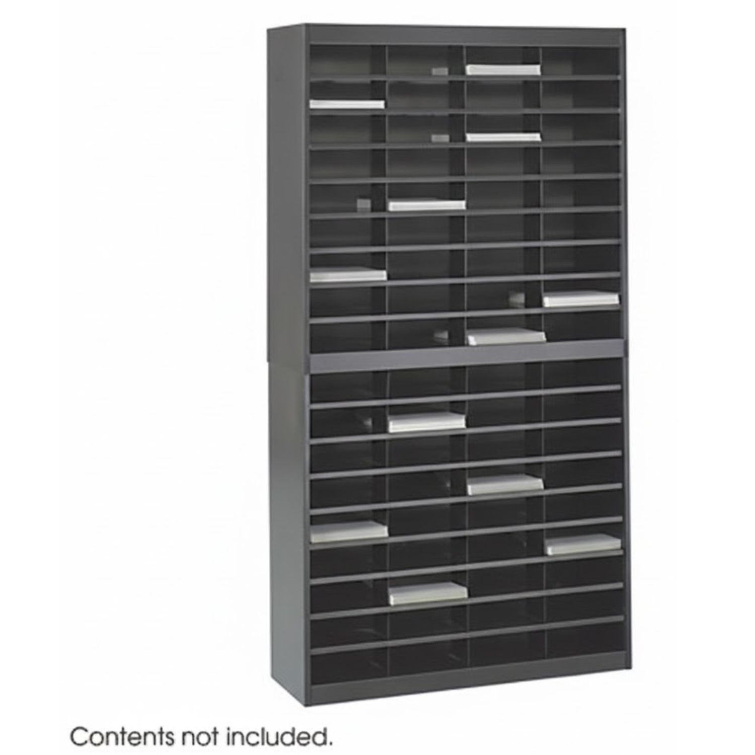 72-slot-letter-size-literature-sorter-black-finish-Safco-9241BLR-extra-high-capacity