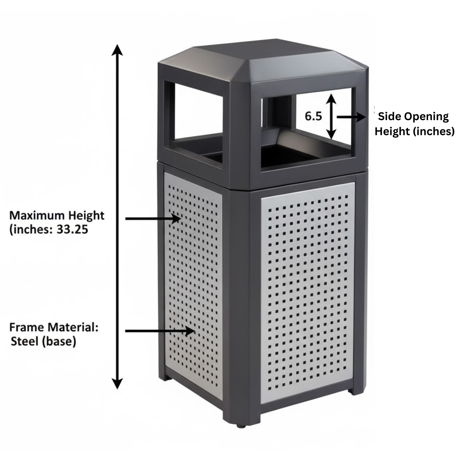 9932BL-Black-Steel-Evos-Trash-Can-15-Gal-Commercial-Office-Bin