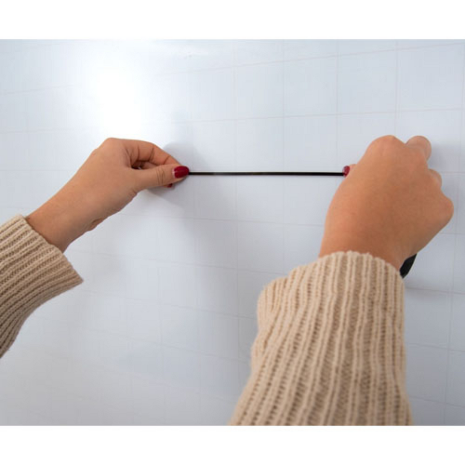 Adjustable-mobile-magnetic-whiteboard-Luxor-MB7240LB-double-sided-Ghost-Grid