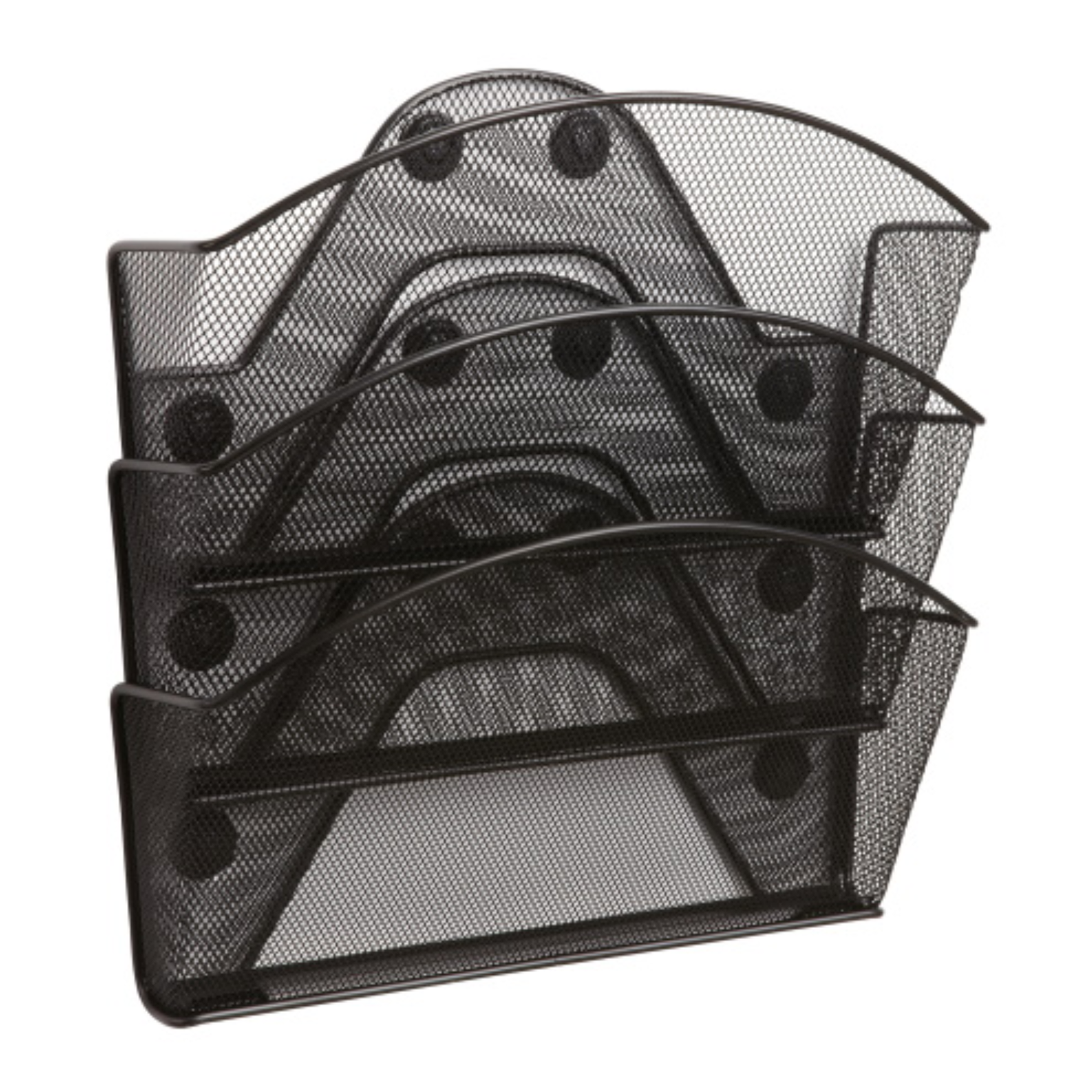 Black-mesh-triple-pocket-magnetic-file-holder-safco-4175bl