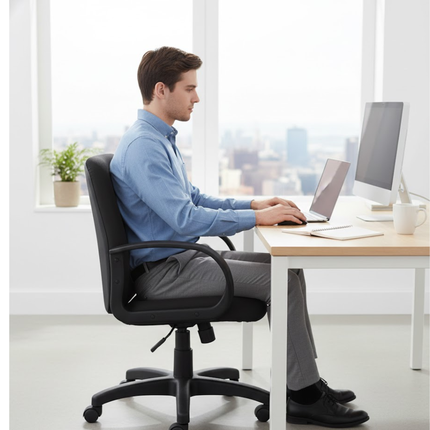 Black-mid-back-executive-desk-chair-Safco-Poise-6301BL-with-chrome-base