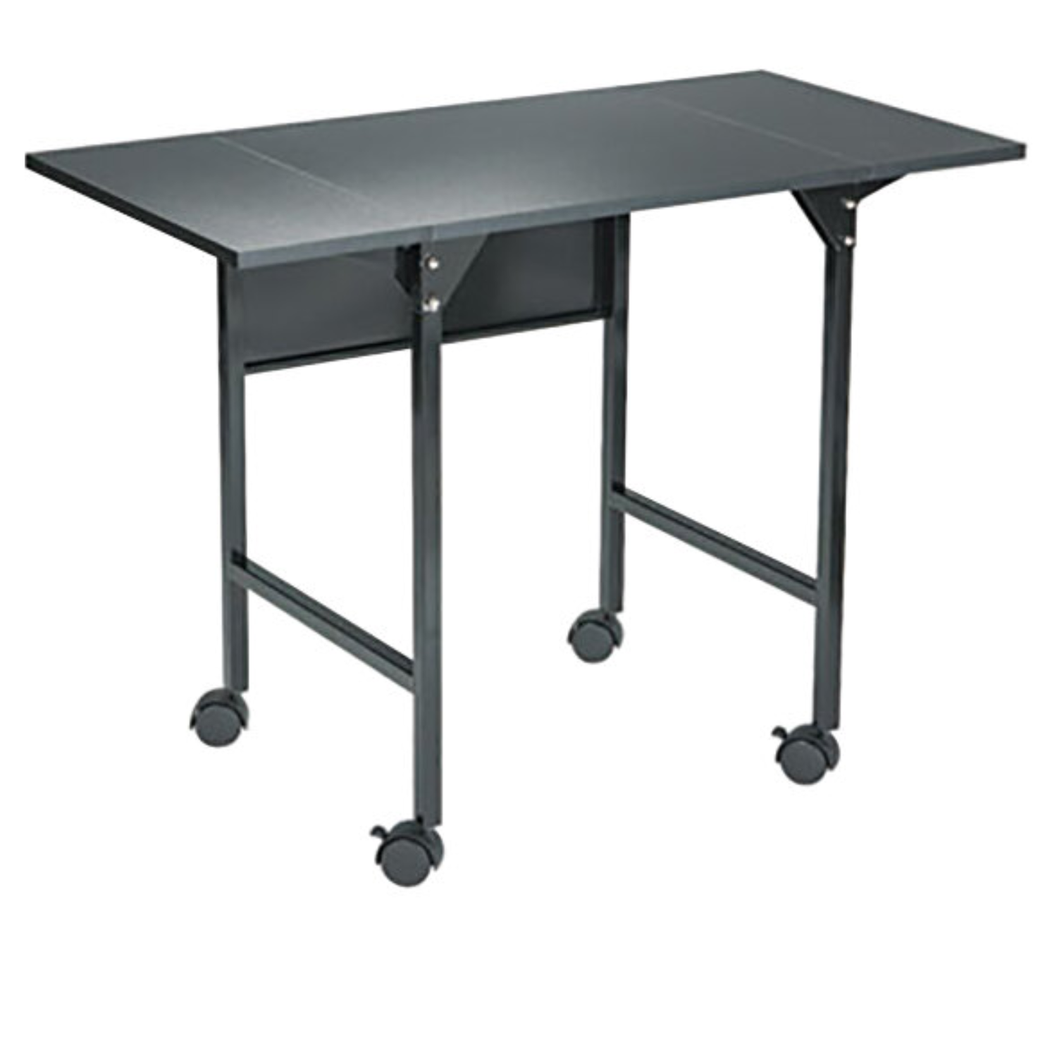 Black-rolling-office-machine-stand-safco-1876bl-drop-leaf