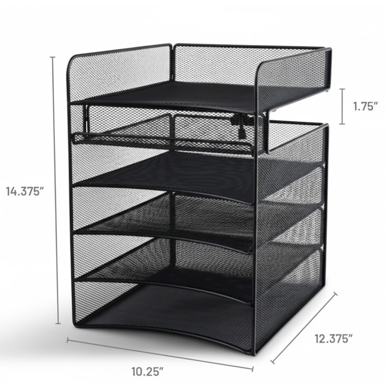 Black-steel-mesh-horizontal-hanging-office-organizer-safco-3240bl