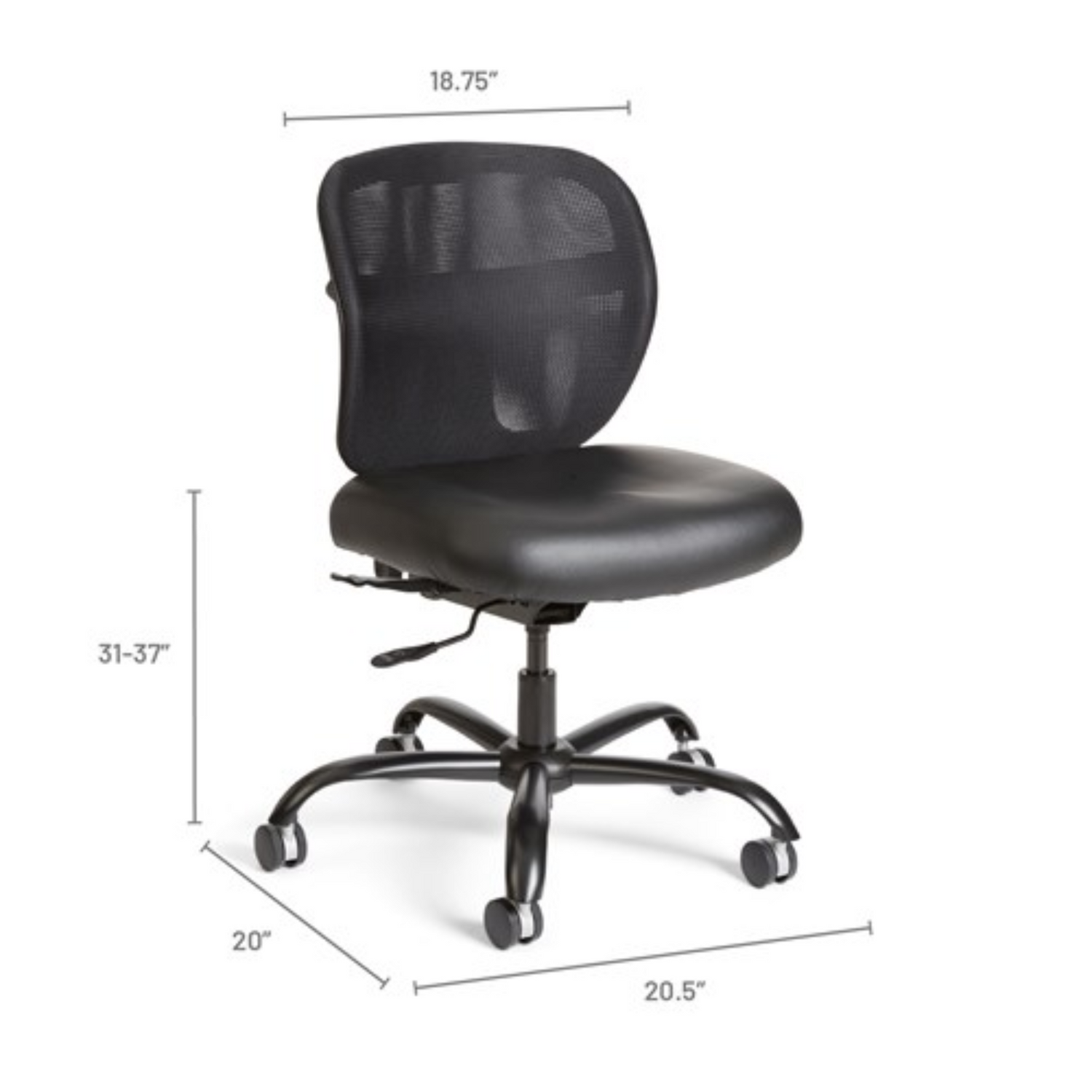 Black-vinyl-Safco-3397BV-Vue-Intensive-Use-mesh-task-chair