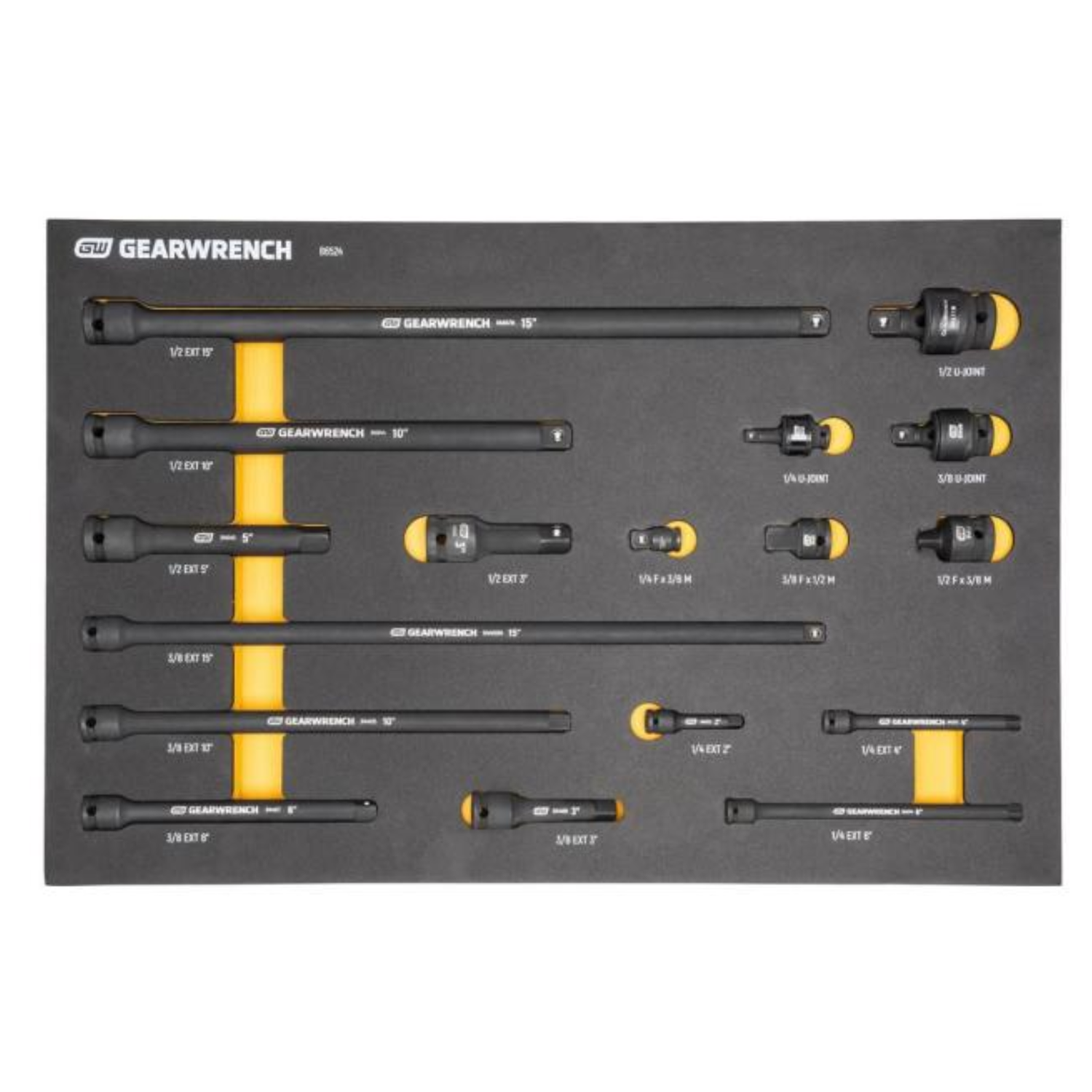 Close-up-Gearwrench-ratchets-sockets-wrenches-MEGAMOD247-foam-tray-organization