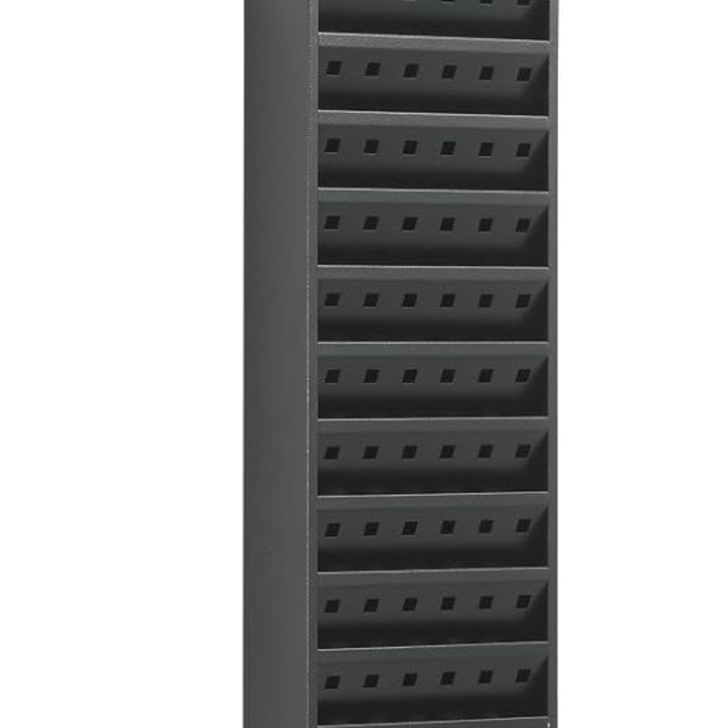 Commercial-black-steel-magazine-holder-23-pockets-Safco-wall-mounted
