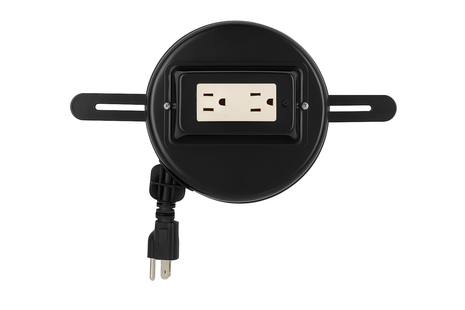 Compact-Luxor-RE20-retractable -cord-reel-20’-with-two-outlets