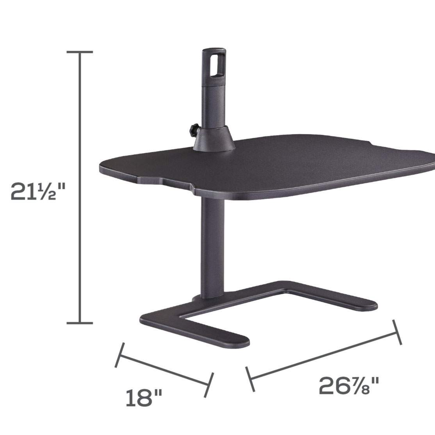 Compact-black-steel-laptop-stand-Safco-Stance-adjustable-height-2180BL