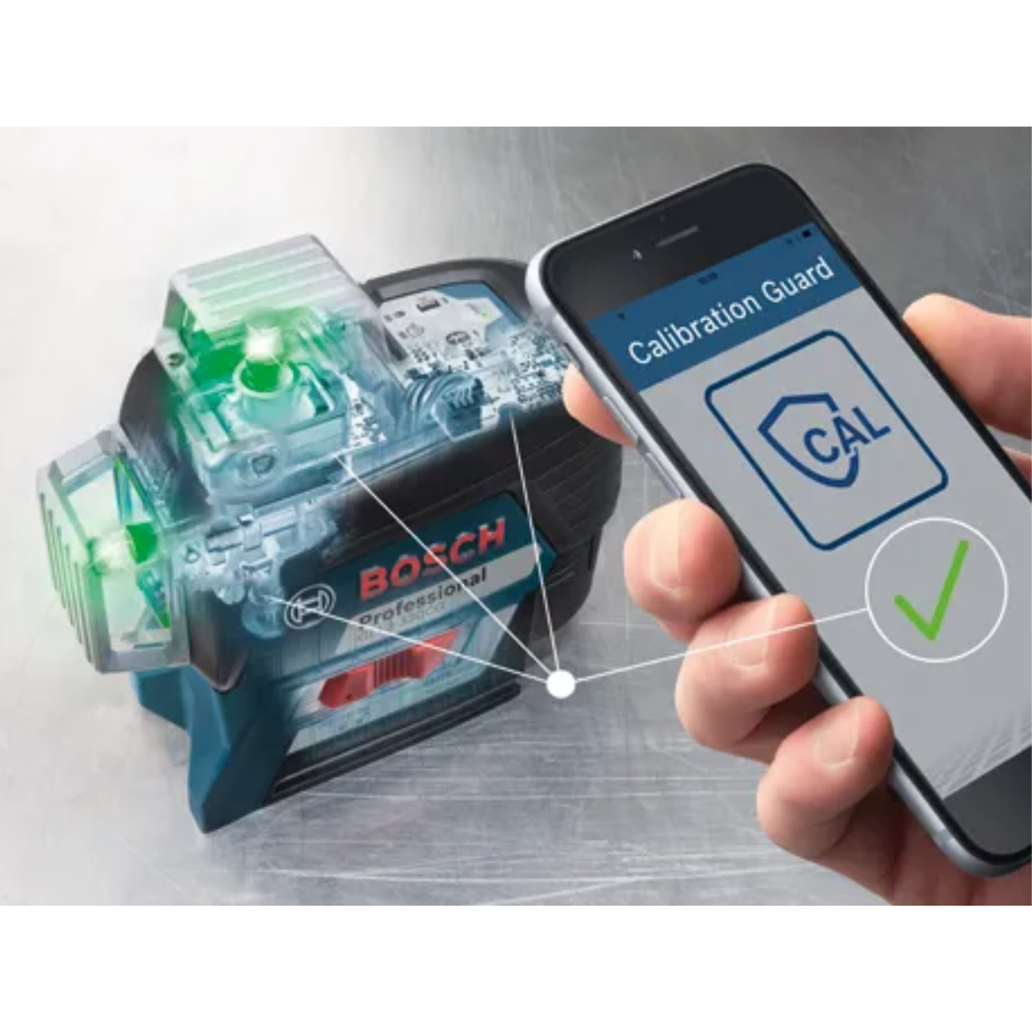 Connected-Alignment-Laser-Bosch-GLL3-330CG-Self-Leveling-360-Layout