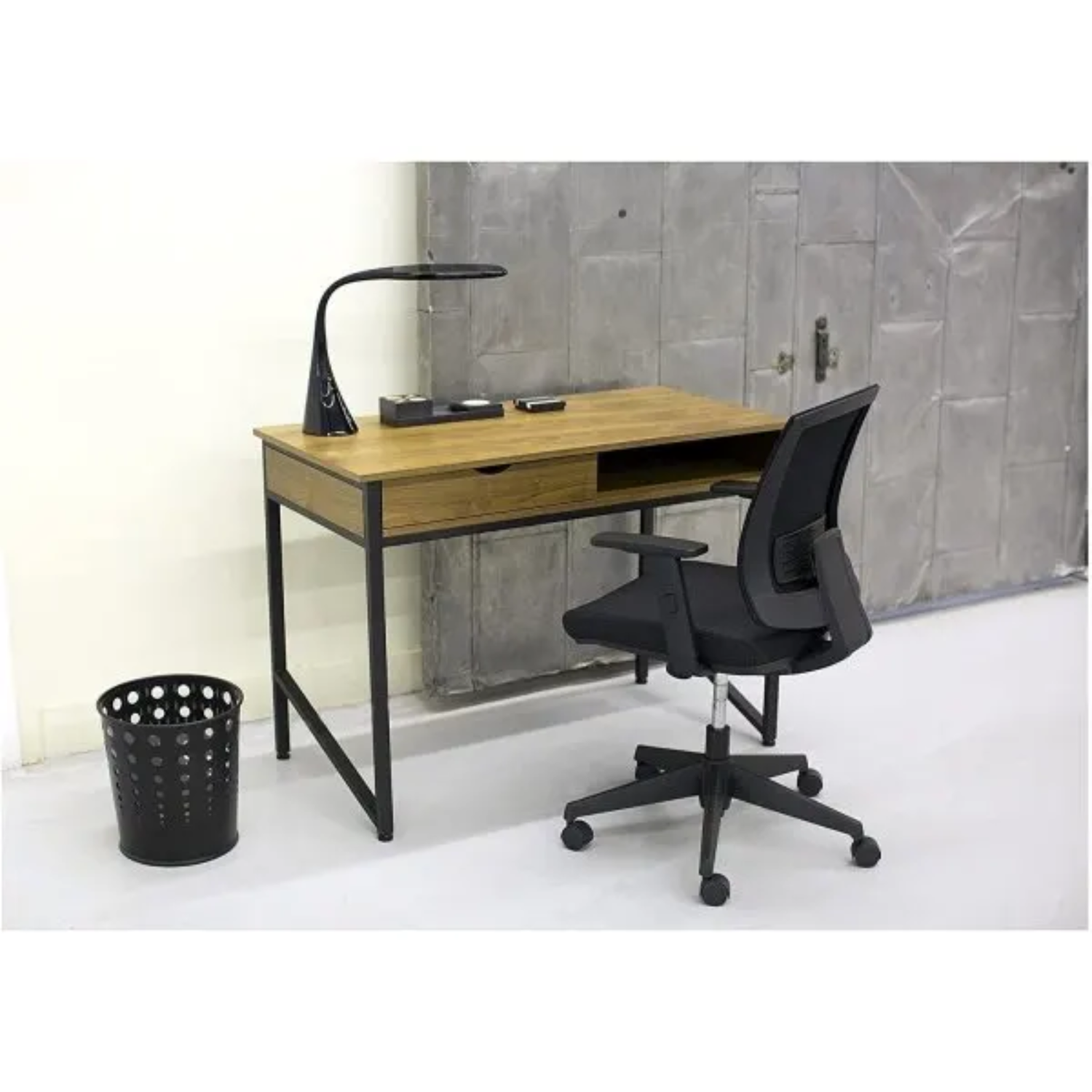 Decorative-Safco-Trash-Can-Set-of-3-Black-Model-9740BL