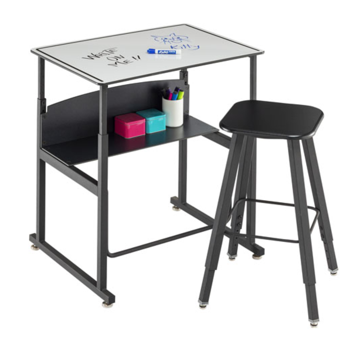 Dry-Erase-Top-adjustable-student-desk-Safco-28x20-interactive-classroom-desk