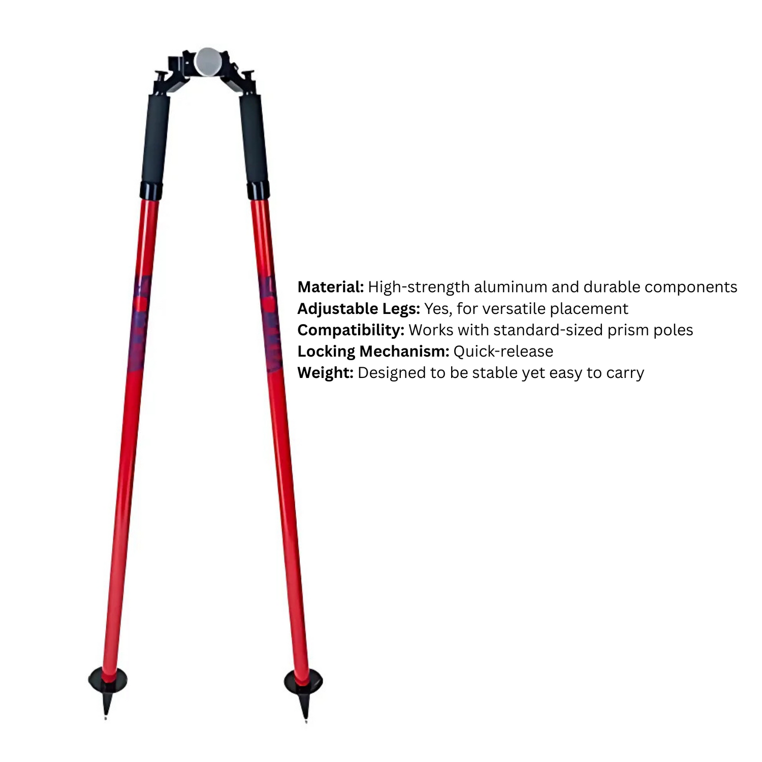 Durable-Sokkia-808897-Pro-Series-Bipod-for-Prism-Poles