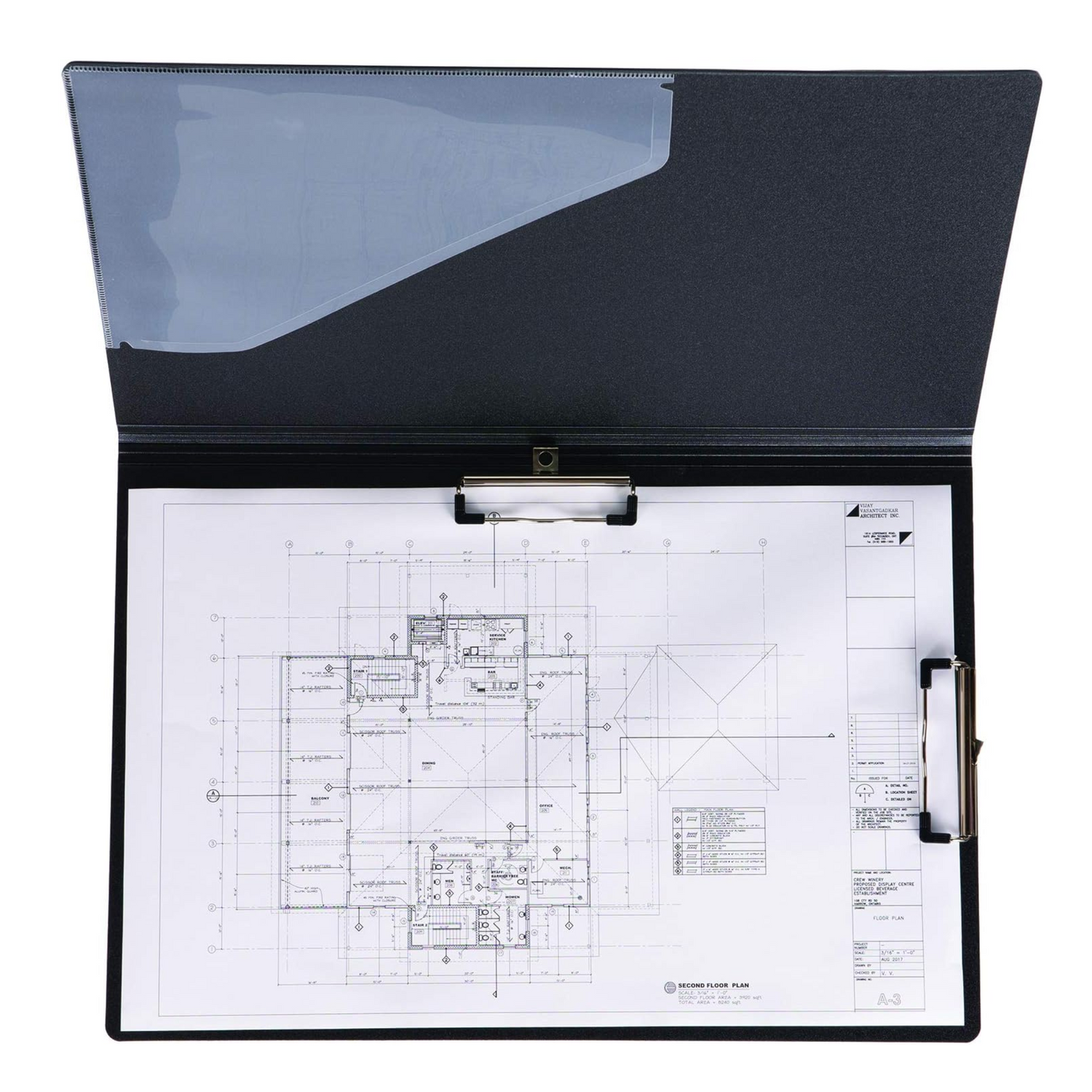 Duraply-dual-clip-folding-clipboard-11x17-model-6984