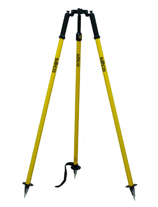 Seco Thumb-Release Prism Pole Tripod 5218-02-YEL (Yellow)