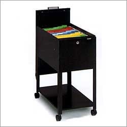 Mayline Letter Size Mobilizer with File and Lid 9P610BLK - Black