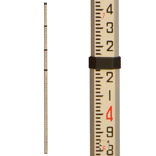 Johnson Level 16-Foot Dual-Scale Aluminum Grade Rod 40-6320 ES2101 - Titan Tools Direct