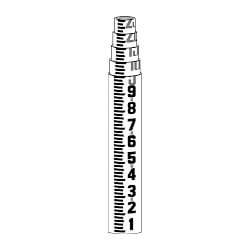 Seco 90004 - Standard Series (LR-STD) Round Leveling Rod LR-STD-25 10th's