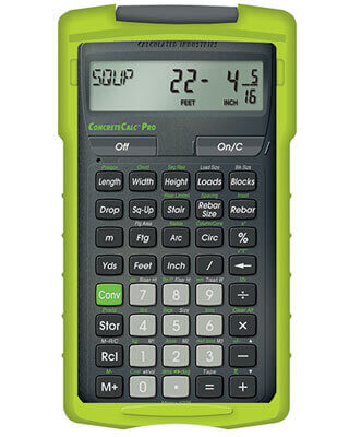 Calculated Industries ConcreteCalc Pro 4225