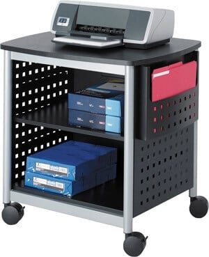 Safco Scoot Desk-Side Printer Stand 1856BL (Black)