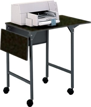 Safco Machine Stand with Drop Leaves 1876BL (Black)