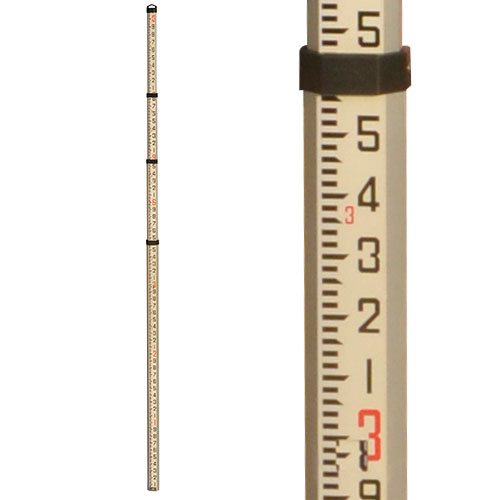 Johnson Level 13-Foot Dual-Scale Aluminum Grade Rod 40-6310 ES2627 - Titan Tools Direct