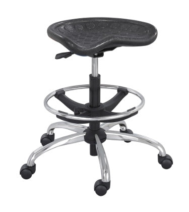 Safco SitStar Stool with Chrome Base 6660BL (Black)