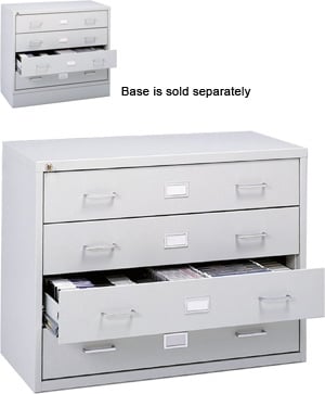 Safco Audio/Video Microform Cabinet 4935LG (Light Gray)