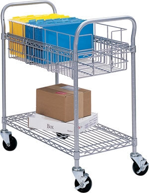 Safco 24 Wire Mail Cart 5235GR - Titan Tools Direct