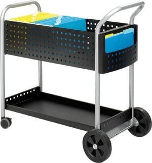 Safco Scoot 32 Mail Cart 5239BL - Titan Tools Direct