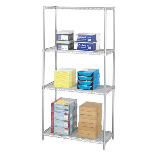 Safco 36" x 18" Industrial Wire Shelving - Metallic Gray - 5285GR