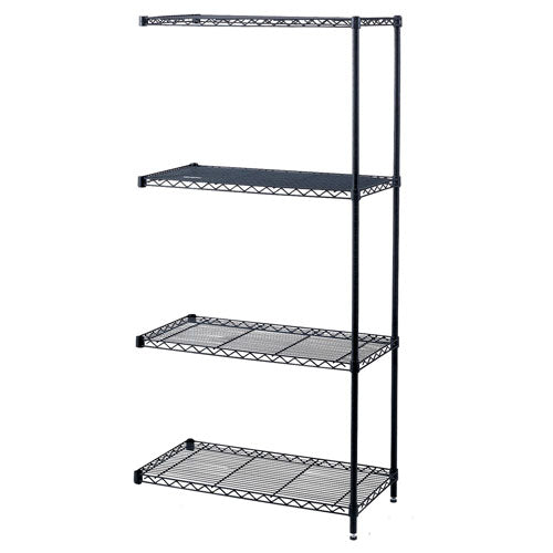 Safco 36" x 18" Industrial Add-On Unit - Black - 5286BL