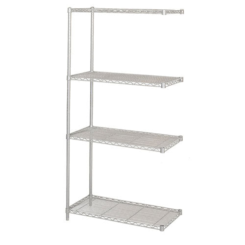 Safco 36" x 18" Industrial Add-On Unit - Metallic Gray - 5286GR