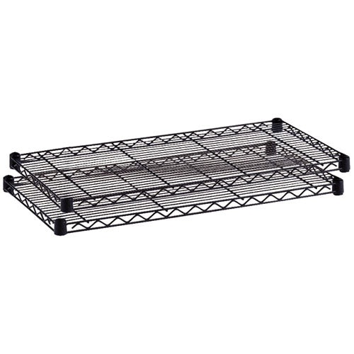 Safco 36" x 18" Industrial Extra Shelf Pack - Black - 5287BL