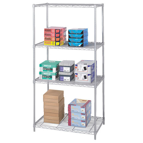 Safco 36" x 24" Industrial Wire Shelving - Metallic Gray - 5288GR
