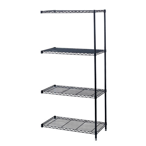 Safco 48" x 18" Industrial Add-On Unit - Black - 5292BL