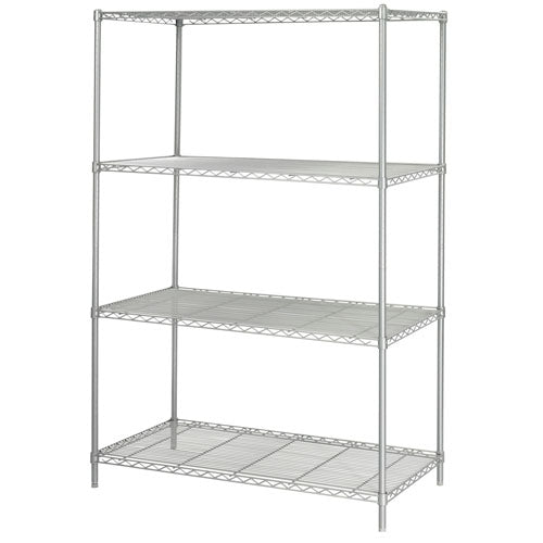 Safco 48" x 24" Industrial Wire Shelving - Metallic Gray - 5294GR
