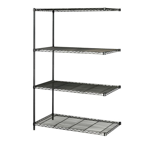 Safco 48" x 24" Industrial Add-On Kit - Black - 5295BL