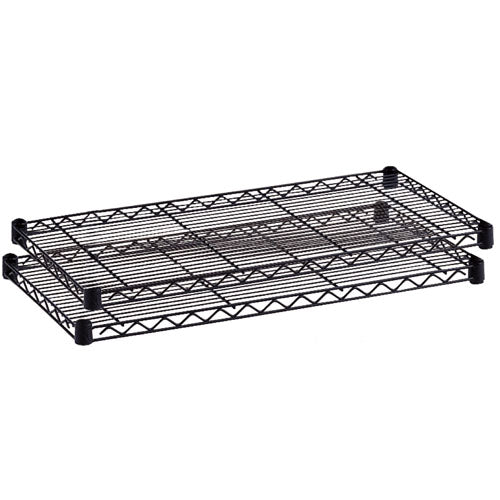Safco 48" x 24" Industrial Extra Shelf Pack - Black - 5296BL