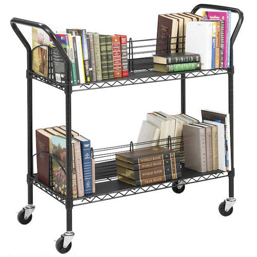 Safco Wire Book Cart 5333BL