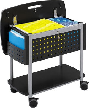 Safco Scoot Mobile File with Work-Surface 5370BL