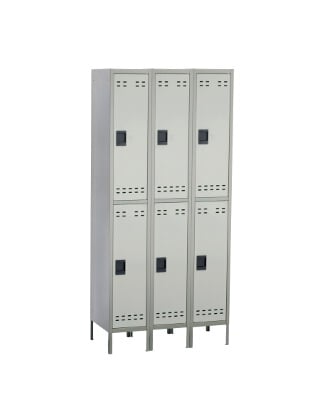 Safco Double Tier Locker 3 Column 5526GR (Gray)