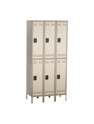 Safco Double Tier Locker 3 Column 5526TN (Tan)