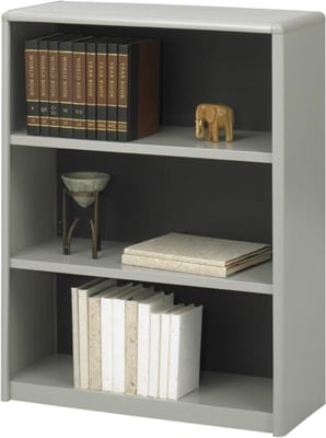 Safco 3-Shelf ValueMate Economy Bookcase 7171GR (Gray)