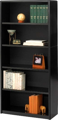 Safco 5-Shelf ValueMate Economy Bookcase 7173BL (Black)